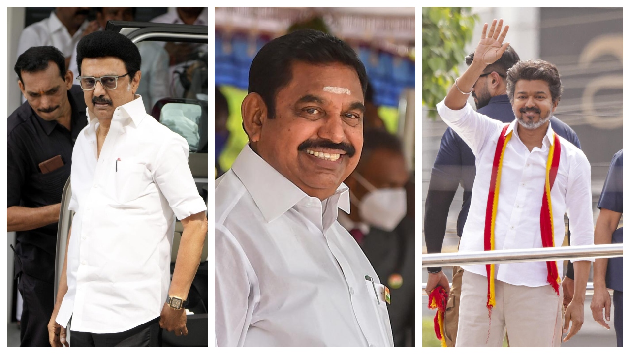 DMK vs ADMK vs TVK