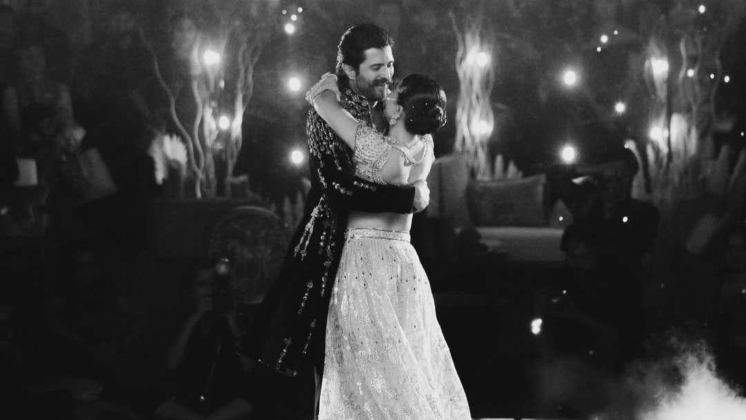 Monochrome Magic: Rashmika and Vijay’s Sangeet pics leave fans in awe
