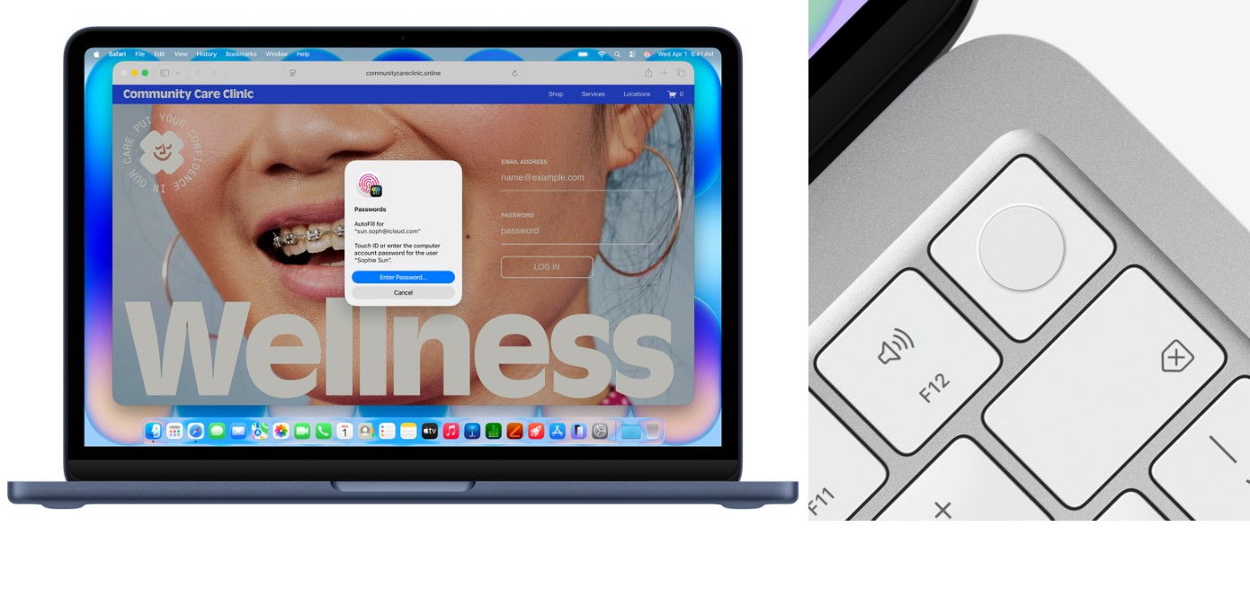 MacBook Neo supports TouchID.