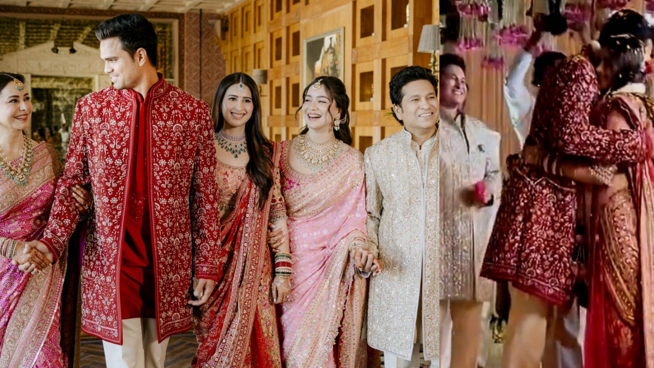 Arjun Tendulkar ties knot with Saaniya Chandhok in grand ceremony