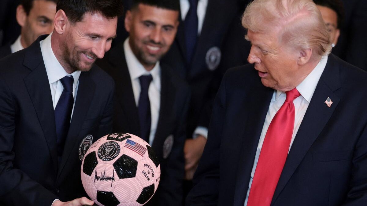President Trump honours Inter Miami, Lionel Messi at White House