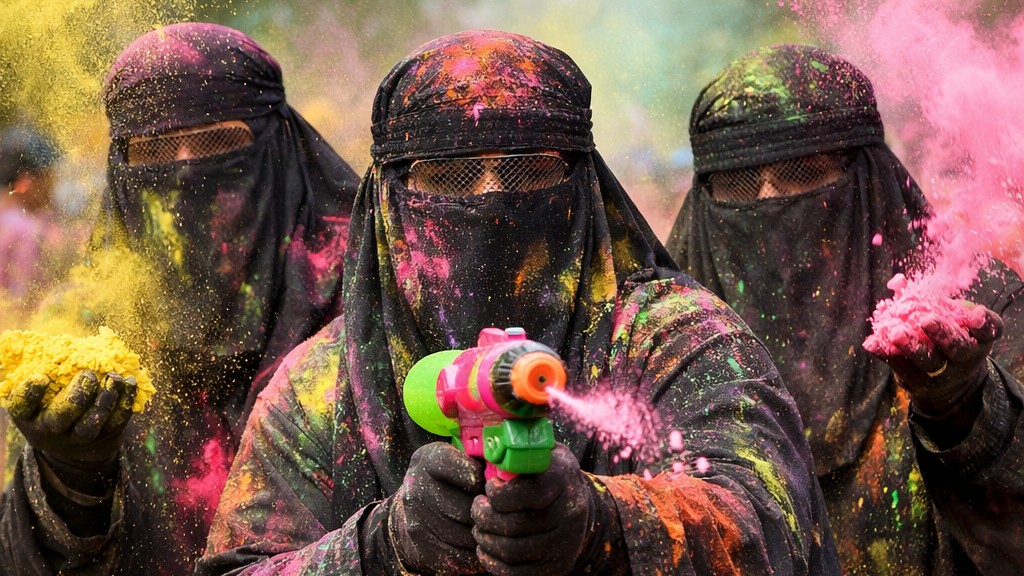 Case against 5 men for playing Holi by wearing burqa in Karnataka's Kalaburagi