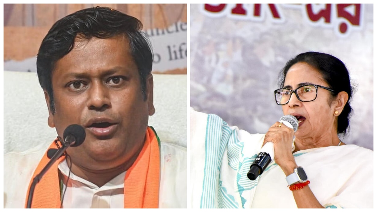 'Rehearsing what she will do after polls': BJP's Sukanta Majumdar mocks Bengal CM Mamata over sit-in protest