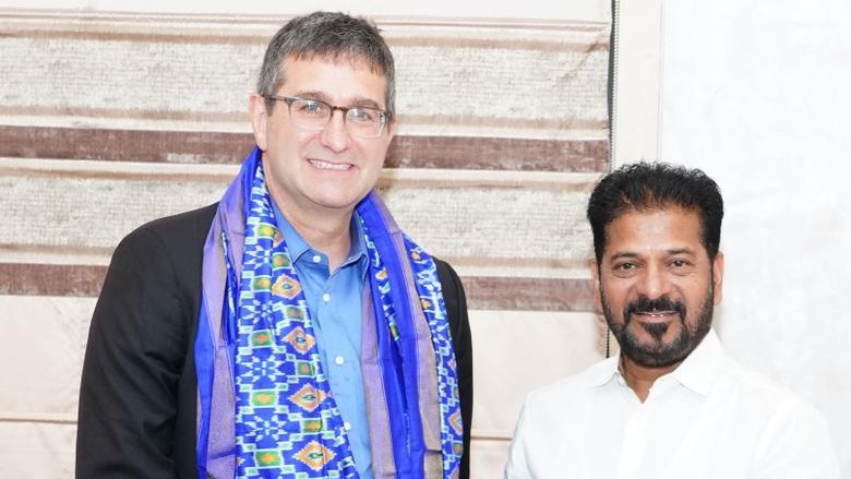 Guv of Delaware Matt Meyer meets Telangana CM, discusses health and education reforms