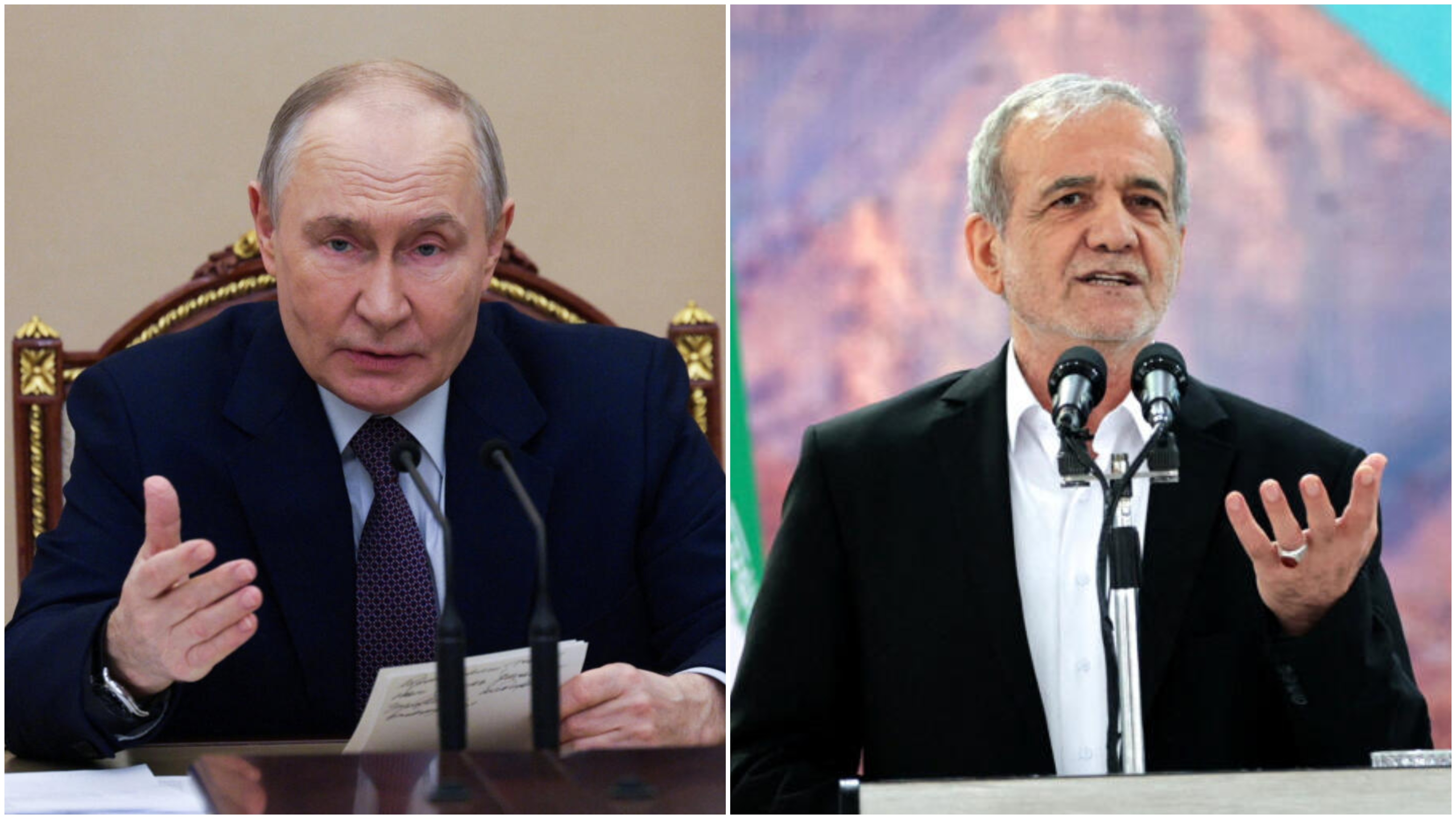 Putin calls for swift de-escalation in West Asia in call with Iranian President Pezeshkian