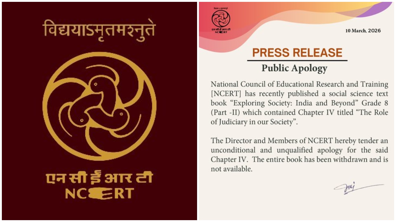 'Entire book withdrawn': NCERT apologises for social science textbook chapter on 'corruption in judiciary'
