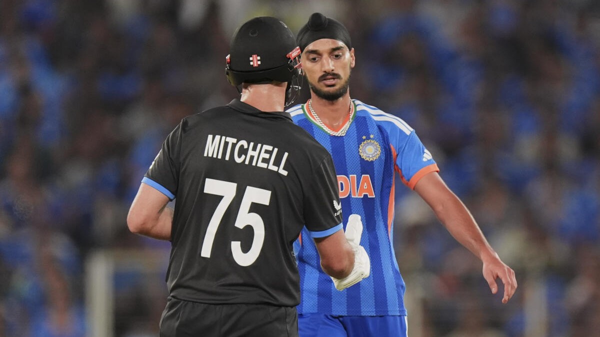 ICC T20 World Cup 2026 | Arshdeep fined 15% match fee for throwing ball at Daryl Mitchell in the final
