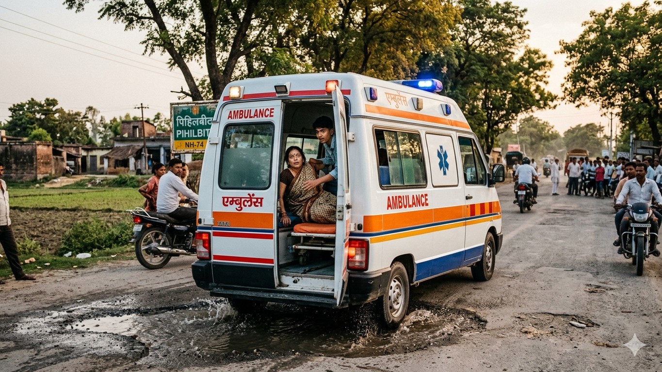 Pothole jolt 'revives' woman declared brain-dead in Uttar Pradesh's Pilibhit