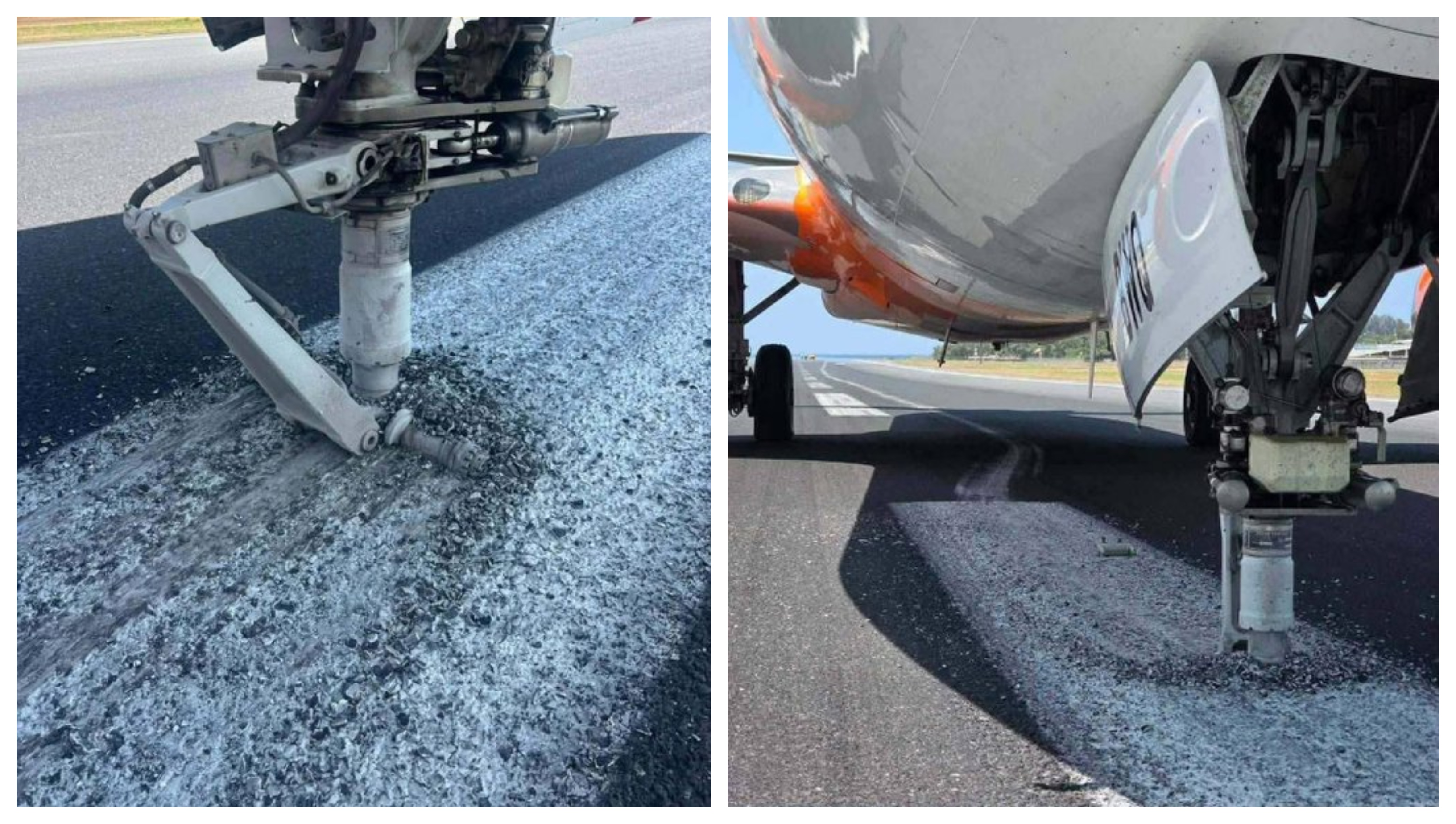 AI Express plane's nose wheels get detached after hard landing at Phuket airport