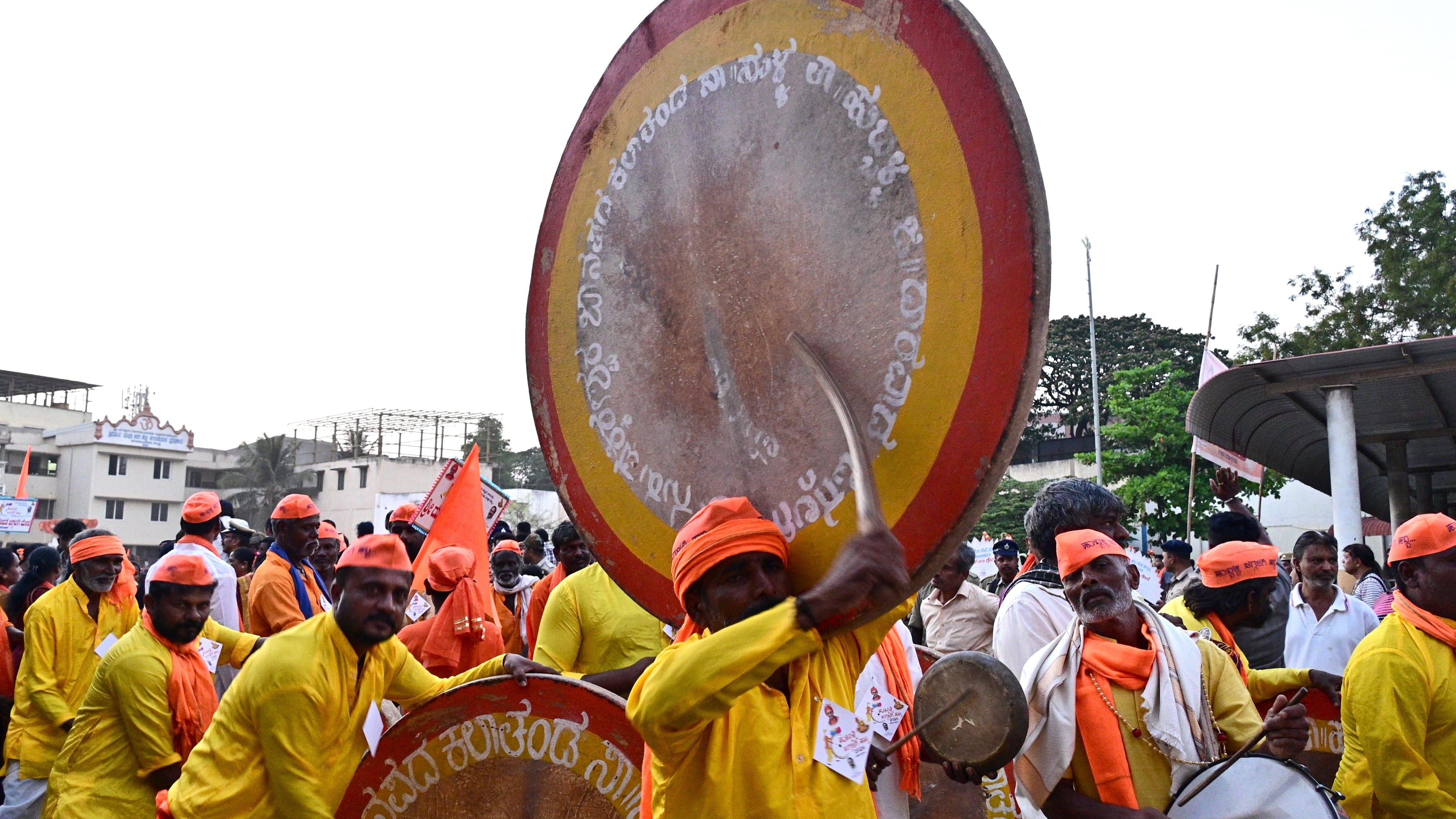Traditional drums that define Holi in villages of Karnataka
