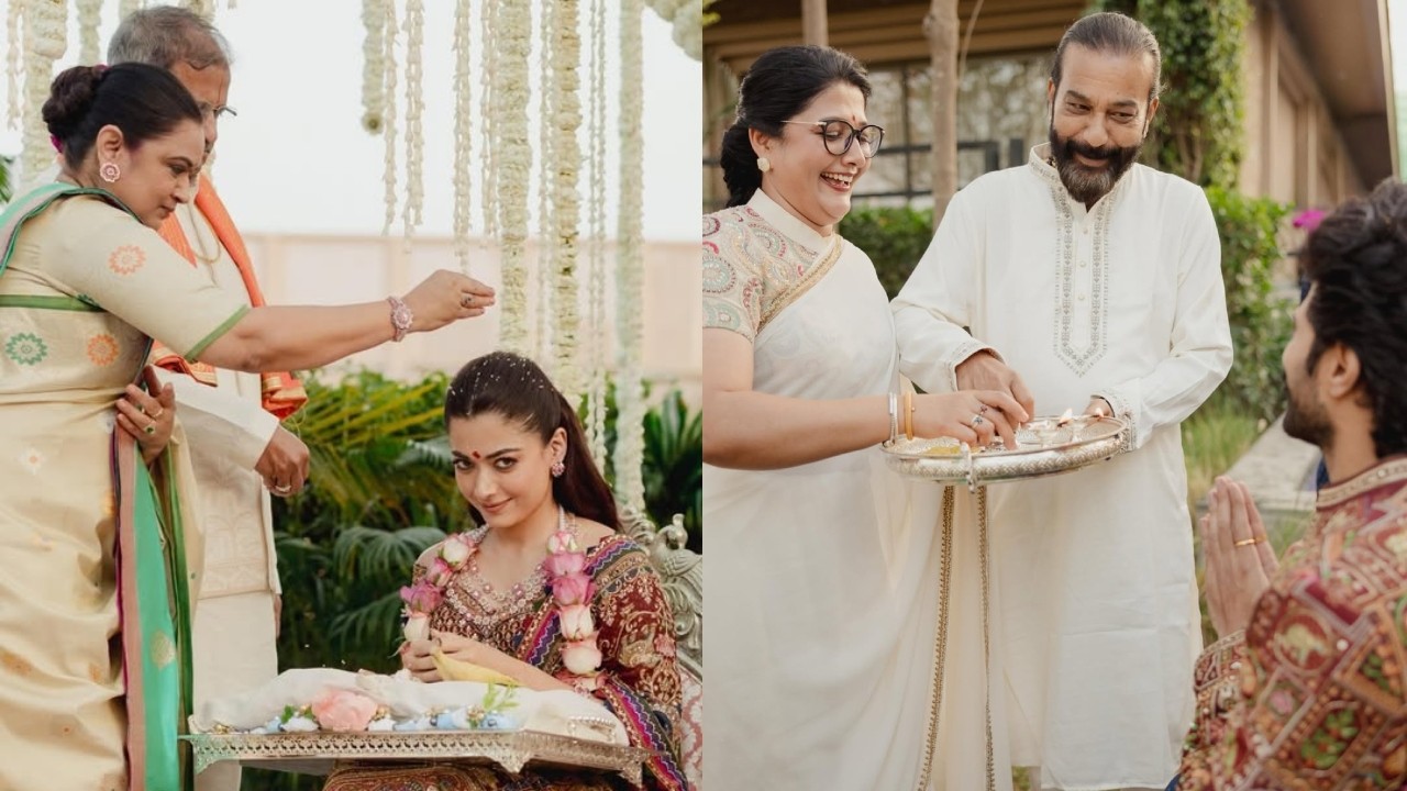 Inside Rashmika and Vijay’s vibrant Pradhanam & Mehendi in Udaipur