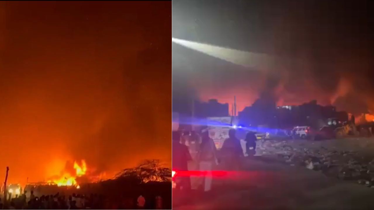 Fact-Check | Viral video of fire at Delhi fish market shared as ‘Indian drone  factory supplying Israel’ on blaze