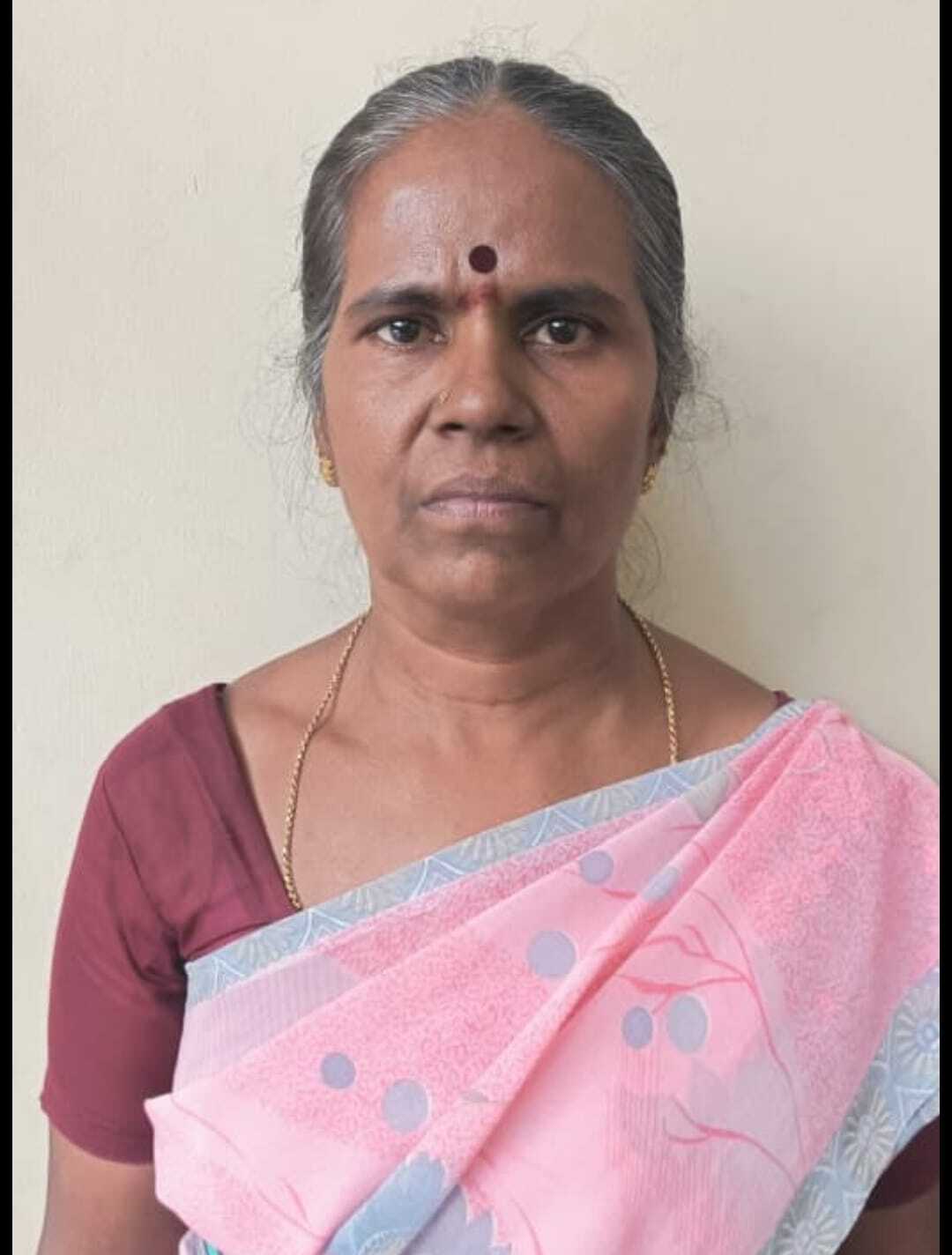 Domestic help Dhanalakshmi, (55), arrested for committing theft at elderly couple house in Pulakeshi Nagar