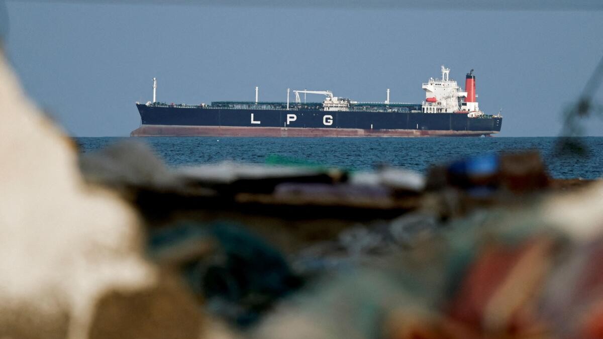 Two India-bound LPG tankers crossing Strait of Hormuz out of Gulf, data shows