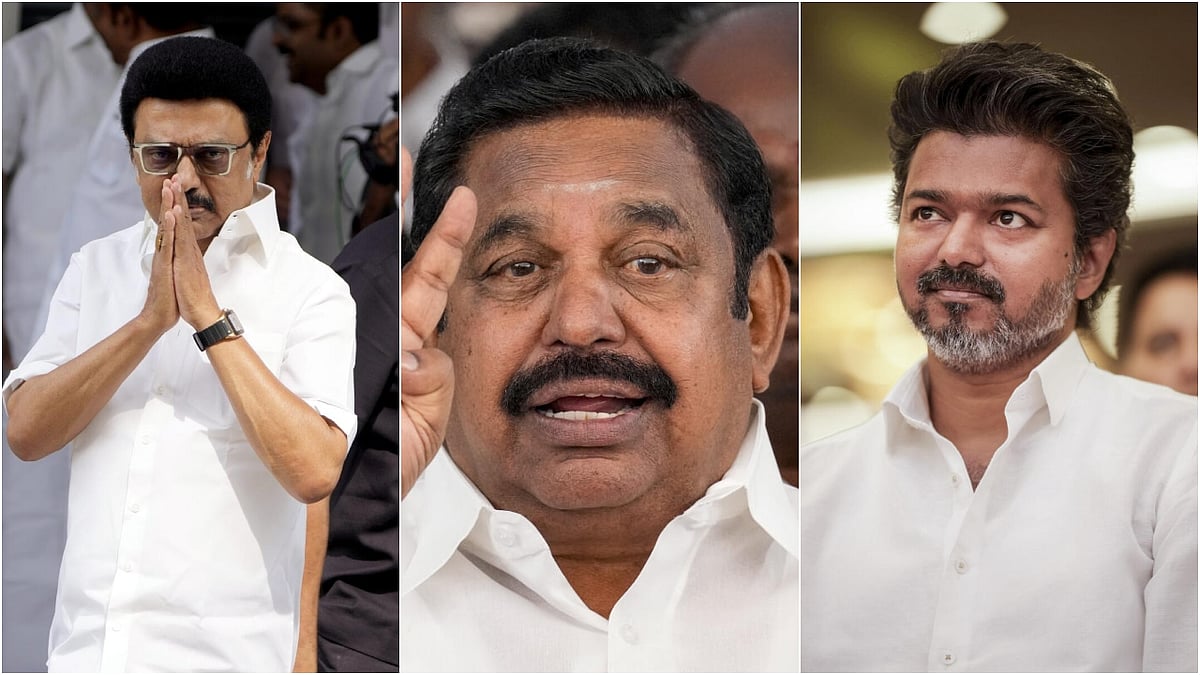 Vijay TVK: Tamil Nadu heads for a high-stakes 2026 Assembly poll on April 23 with MK Stalin seeking a rare second term, Edappadi Palaniswami aiming for a comeback, and actor Vijay’s TVK emerging as the X factor in a four-cornered contest with DMK, NTK