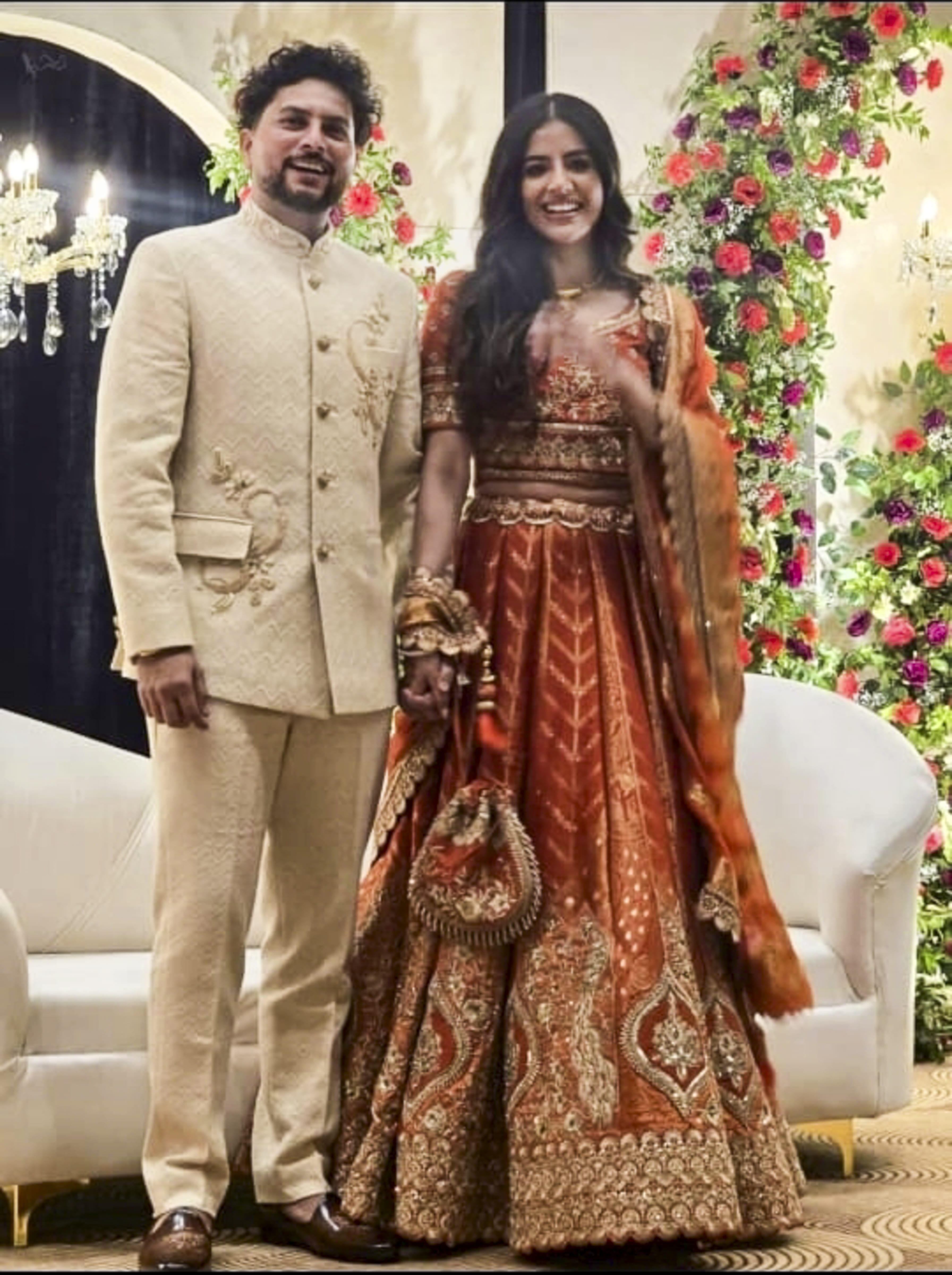 Kuldeep and Vanshika got engaged last year in Lucknow