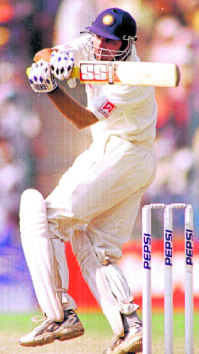 VVS Laxman during his mammoth knock of 281