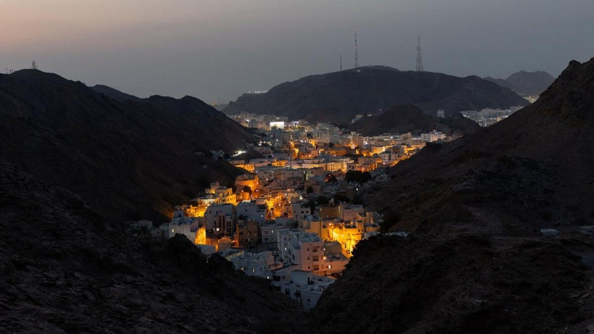 The city of Muscat at dusk, in Muscat, Oman, March 16, 2026.
