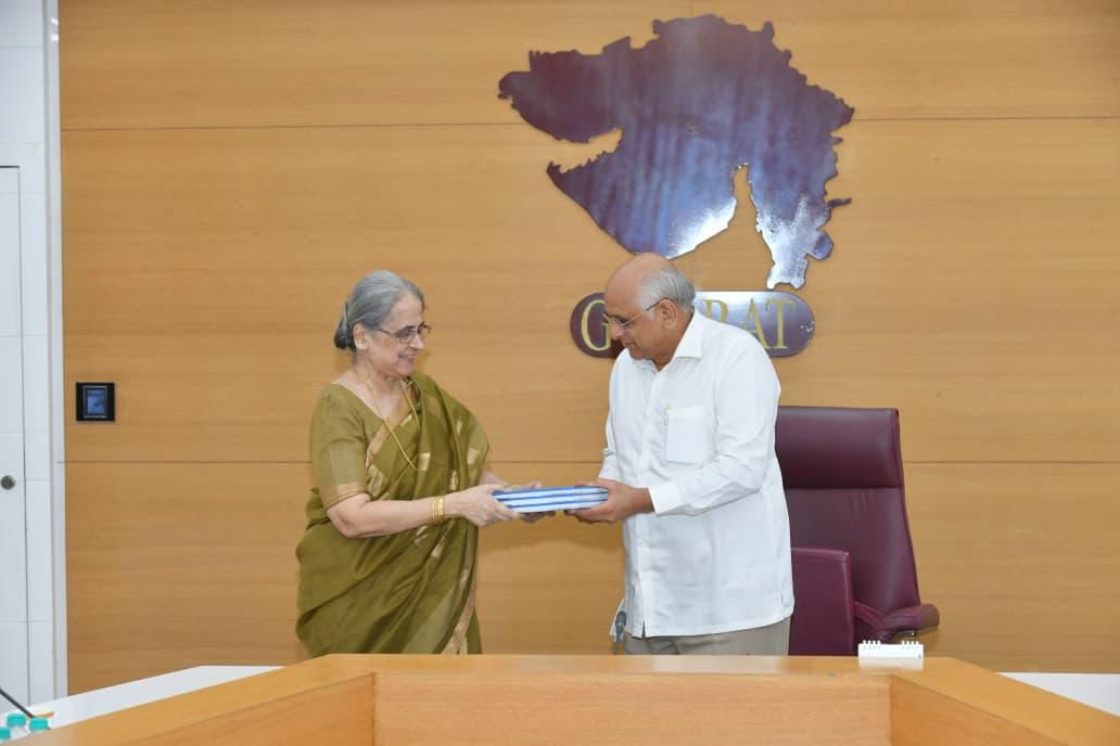 The expert committee handed its final report on Uniform Civil Code to Gujarat chief minister Bhupendra Patel today. DH Photo