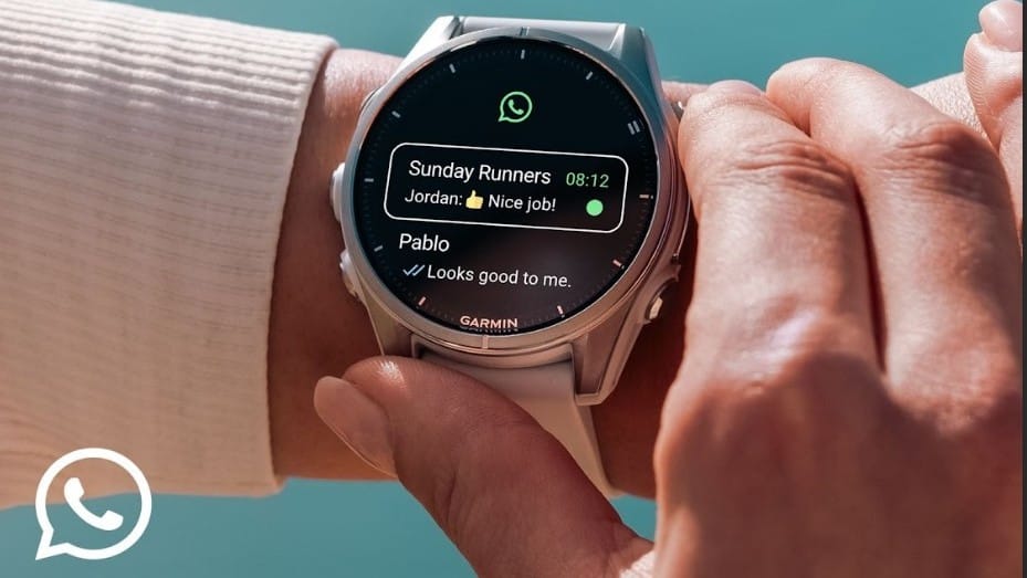 WhatsApp for Garmin watch.