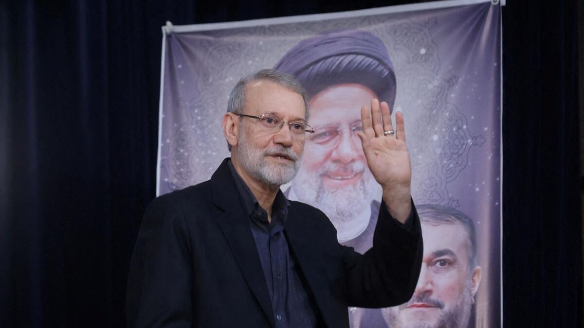 A file photo of veteran Iranian politician Ali Larijani