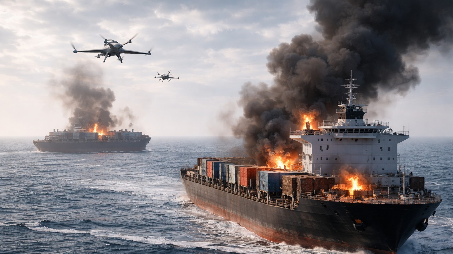 Russian drones hit two foreign-flagged ships in Ukraine's Odesa region: Governor