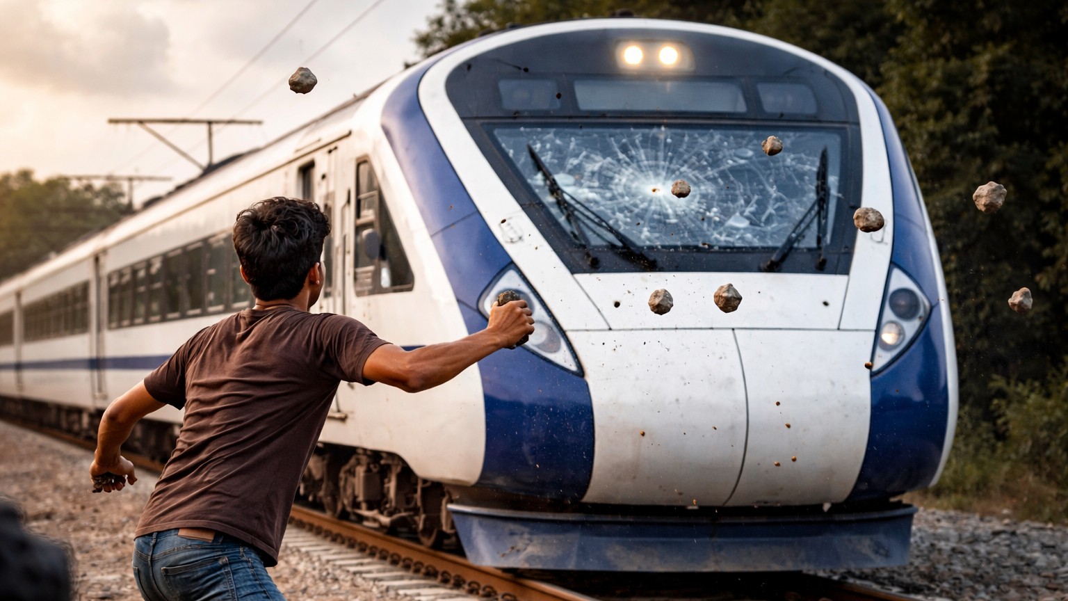 19-year-old pelts stones at Thiruvananthapuram-Mangaluru Vande Bharat Express; held