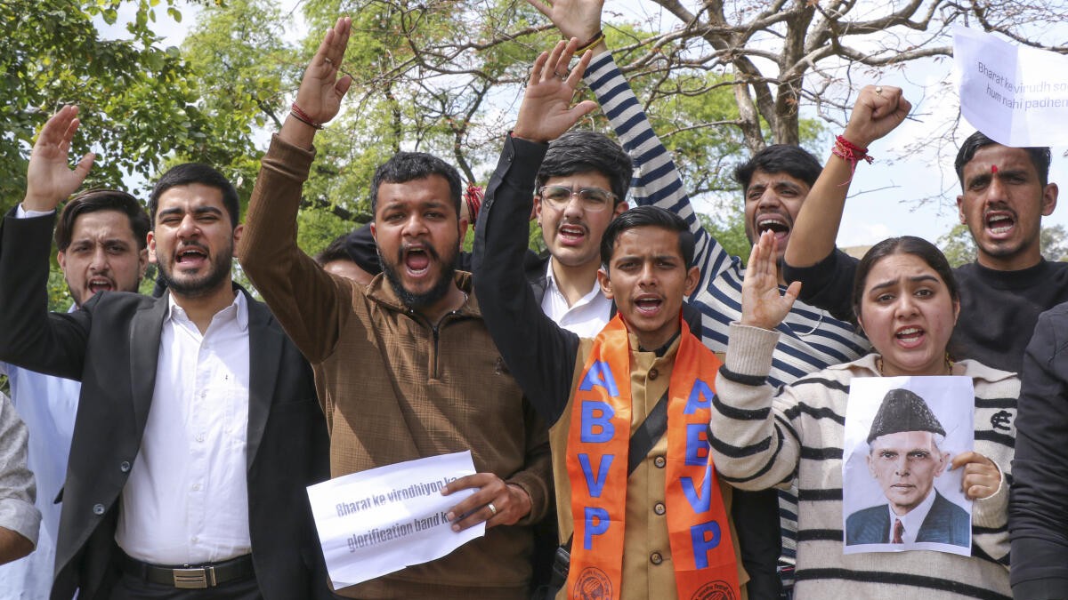 ABVP protests over inclusion of chapter on Jinnah in Jammu University's political science syllabus