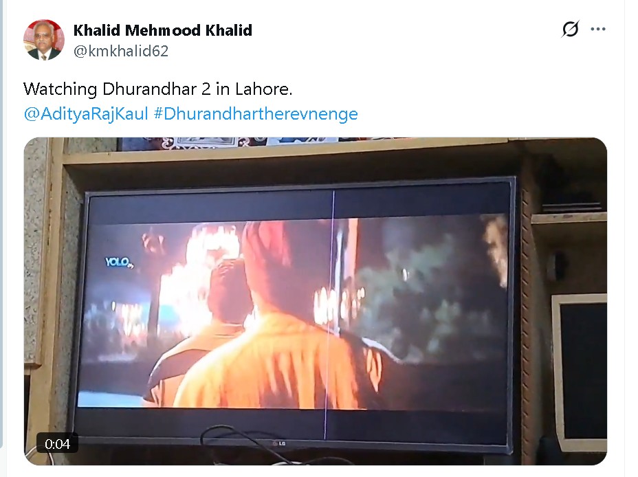 Screengrab of Khalid Mehmood's viral post on X.