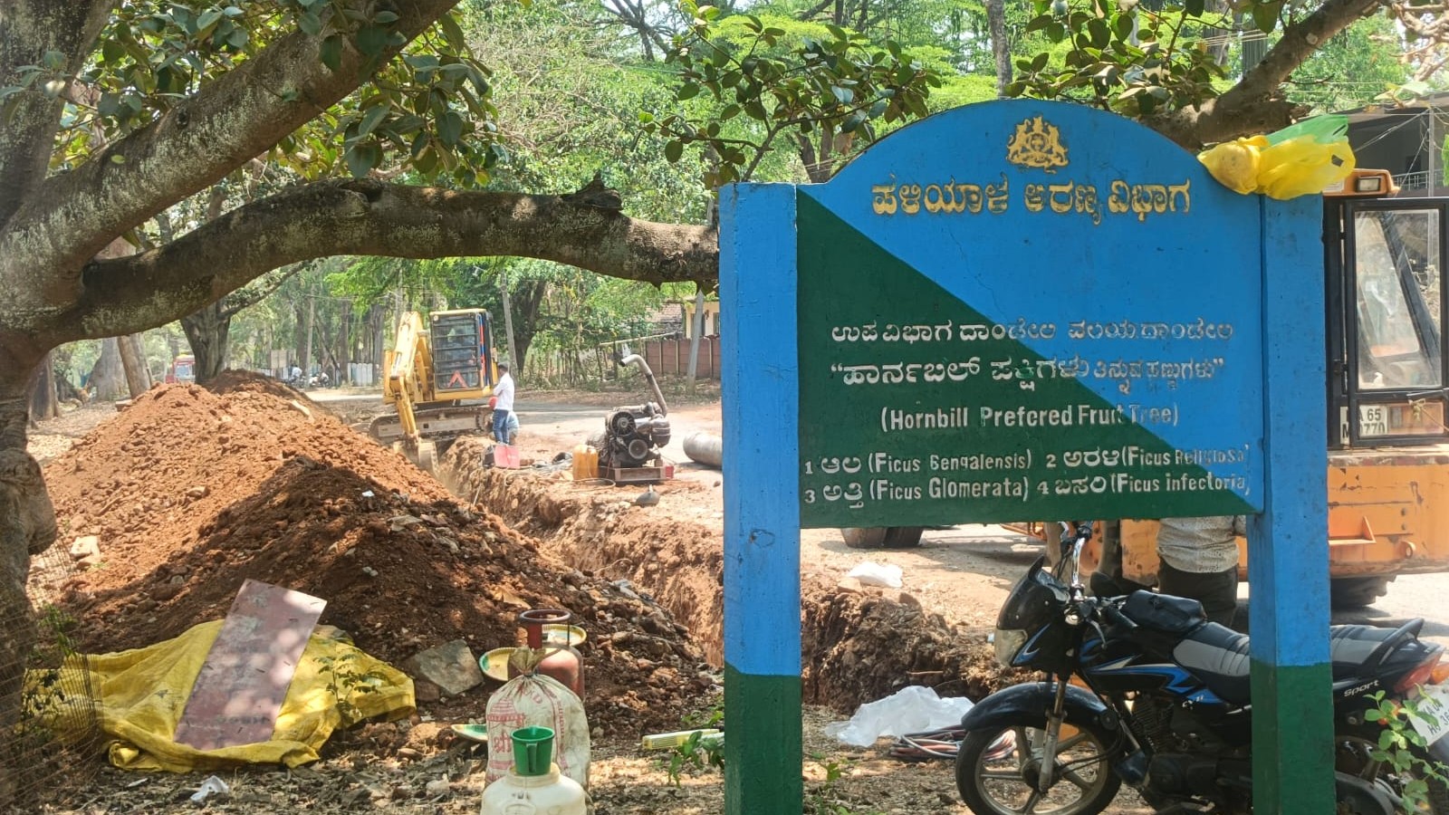 Yet another development work threatens hornbill conservation reserve in Dandeli 