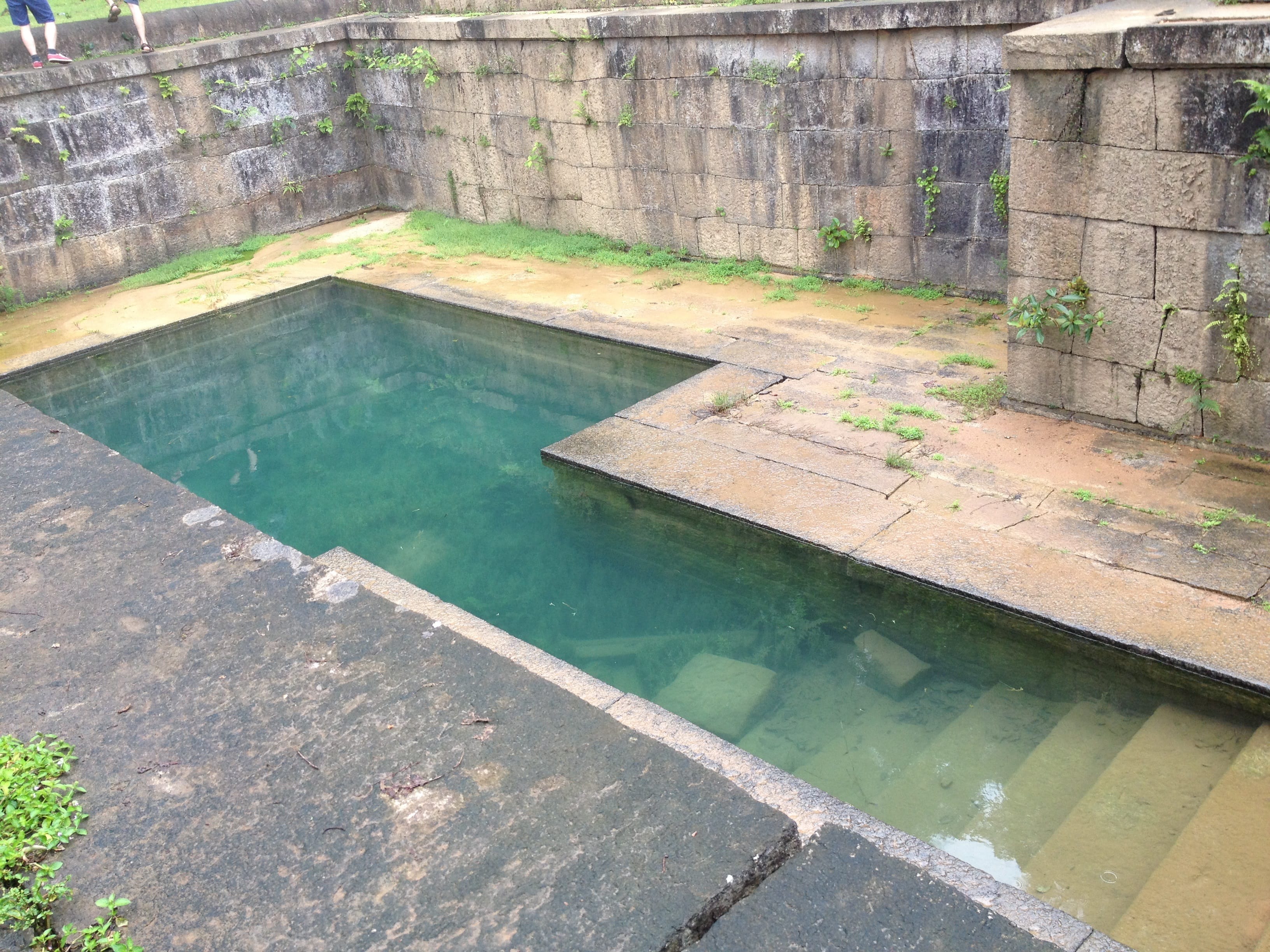 The stepped tank at Kavaledurga Fort in Shivamogga district. Photo by Srikumar M Menon 