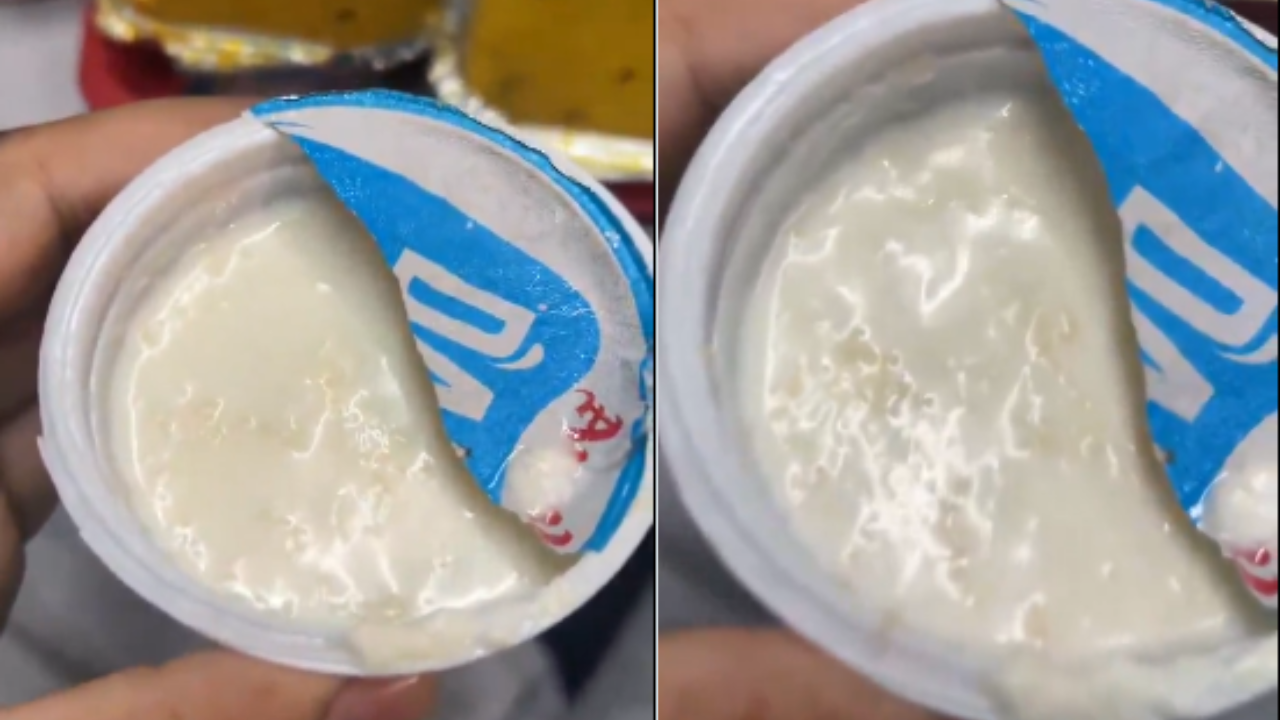 Vande Bharat passenger reports live worms in packaged curd; vendor fined, contract terminated after video goes viral