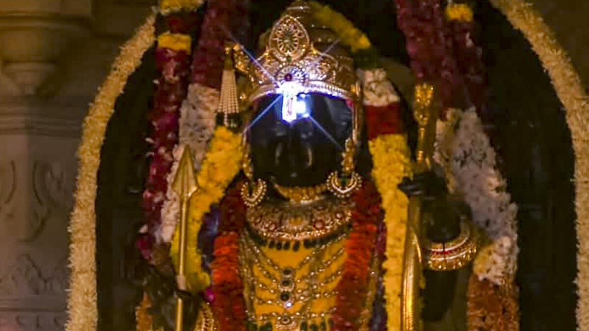 PM Modi virtually witnesses Surya Tilak ceremony at Ayodhya's Ram temple