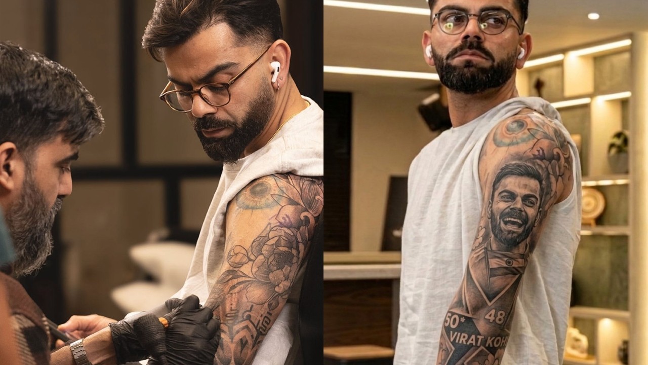 Virat Kohli gets new full-sleeve lotus tattoo as IPL 2026 fever soars