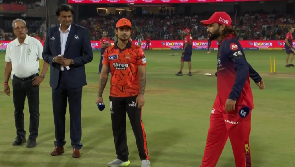 IPL 2026 | RCB captain Rajat Patidar wins the toss and bowls first against SRH in season opener