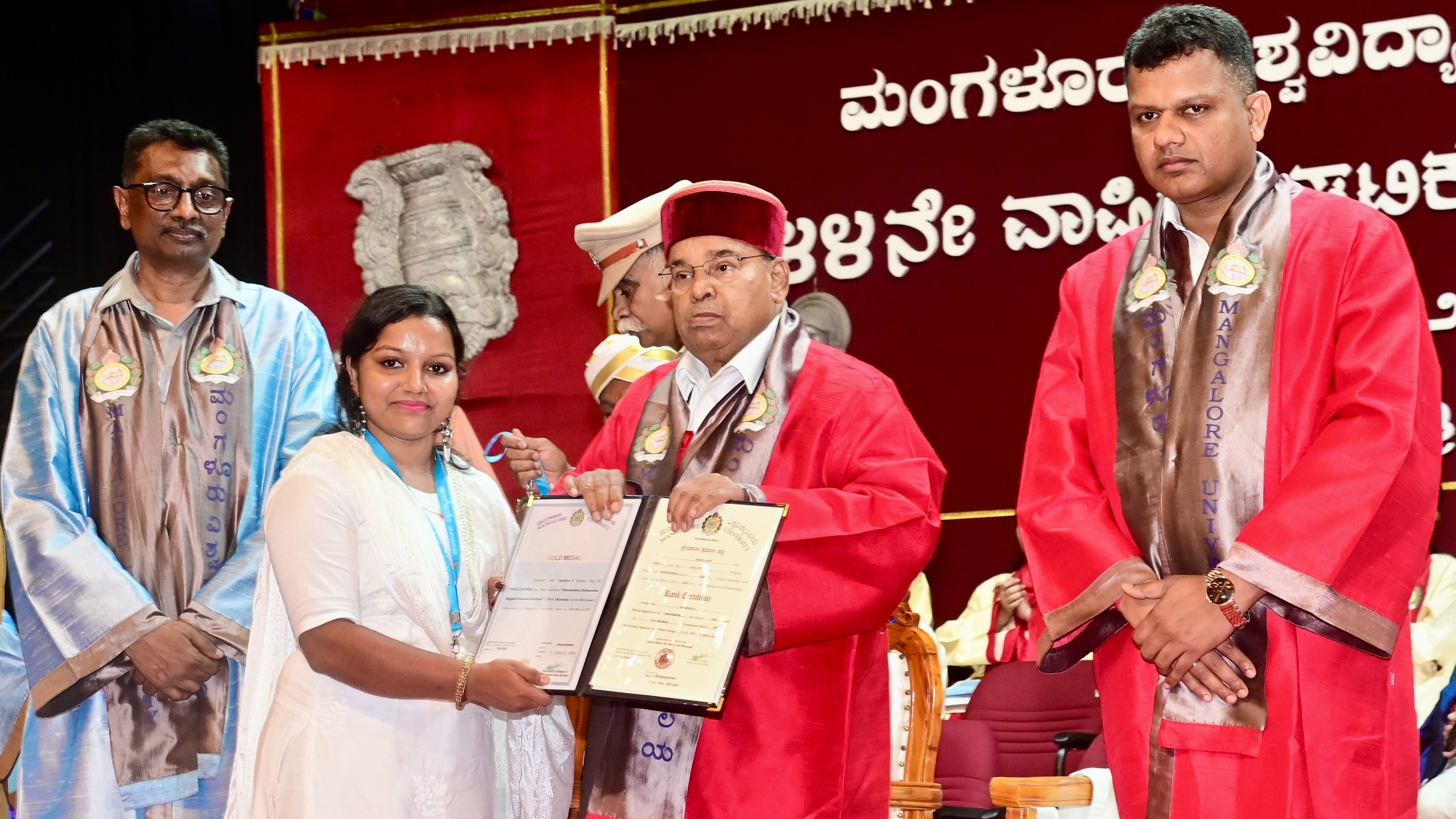 Mangalore University: From beedi rolling to gold medal; Sandhya shines with one gold medal, 7 cash prizes in MA Kannada