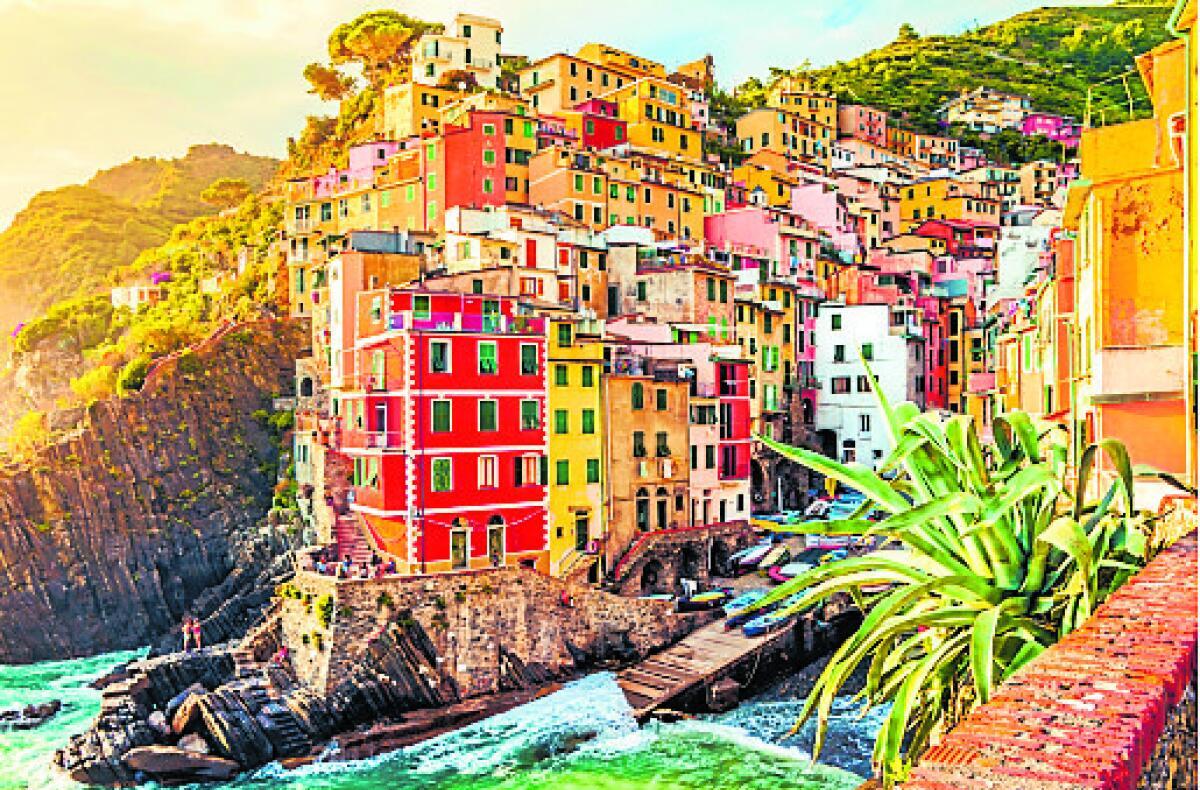 Riomaggiore, one of the fishing villages that’s part of Cinque Terre. 
