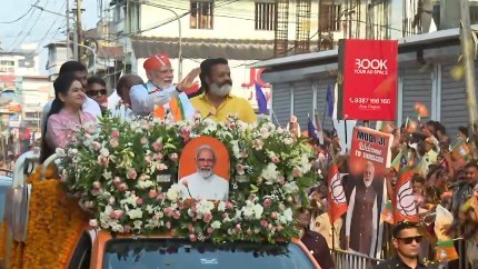 Kerala Assembly Elections 2026: Thrissur turns saffron as PM Modi's roadshow draws over 50,000 people