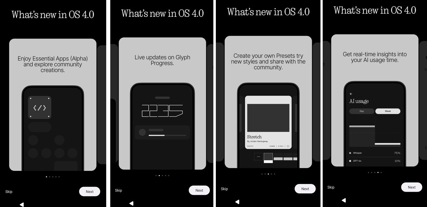 Key features of Nothing OS 4.0.
