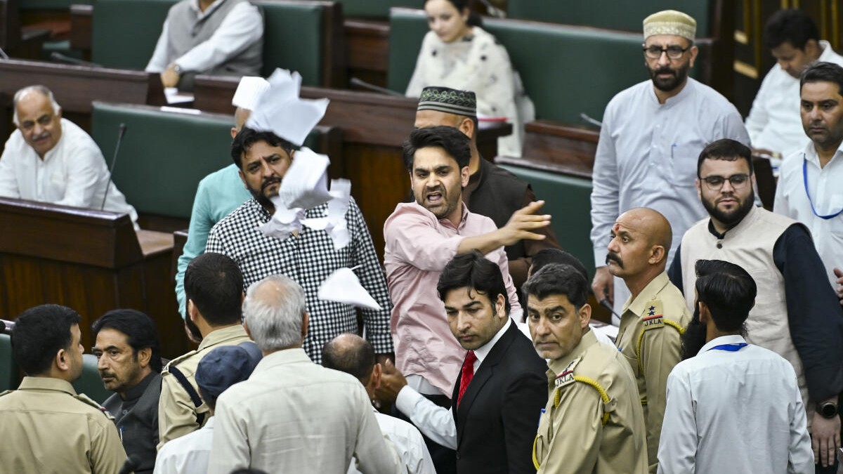 Chaos in J&K assembly as Private Members Bill to regularise 1 lakh daily wagers rejected