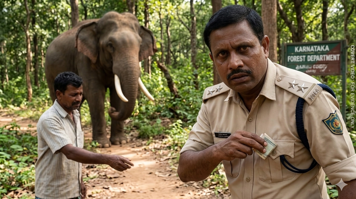 Forest official caught seeking bribe from elephant attack victim in Karnataka
