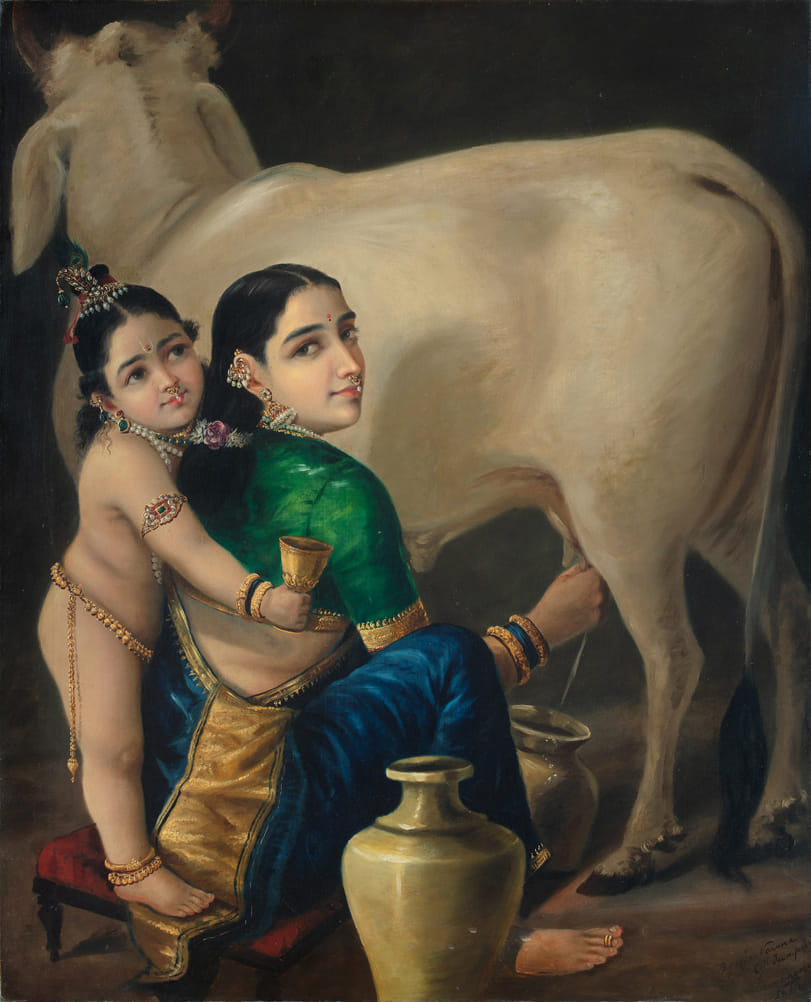 Raja Ravi Varma's 'Yashoda and Krishna' painting