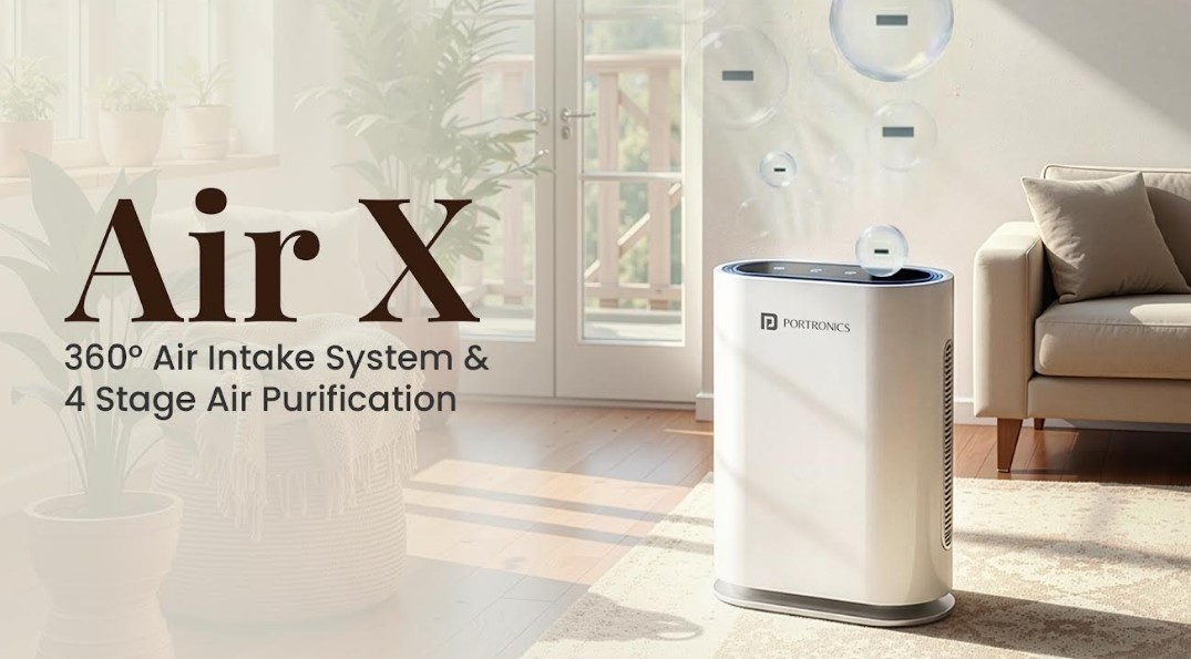 Portronics AIR X Smart HEPA Air Purifier.