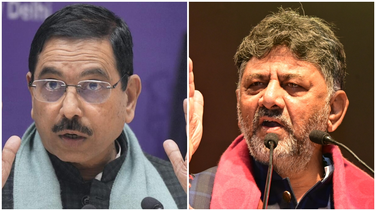 D K Shivakumar, Muniyappa blaming Centre for LPG supply due to their dream of becoming Karnataka CM: Pralhad Joshi