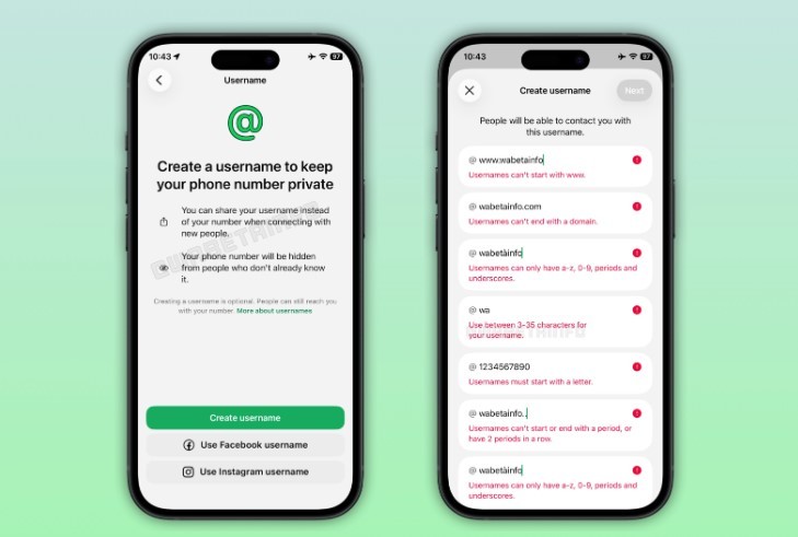 WhatsApp gets Username option.