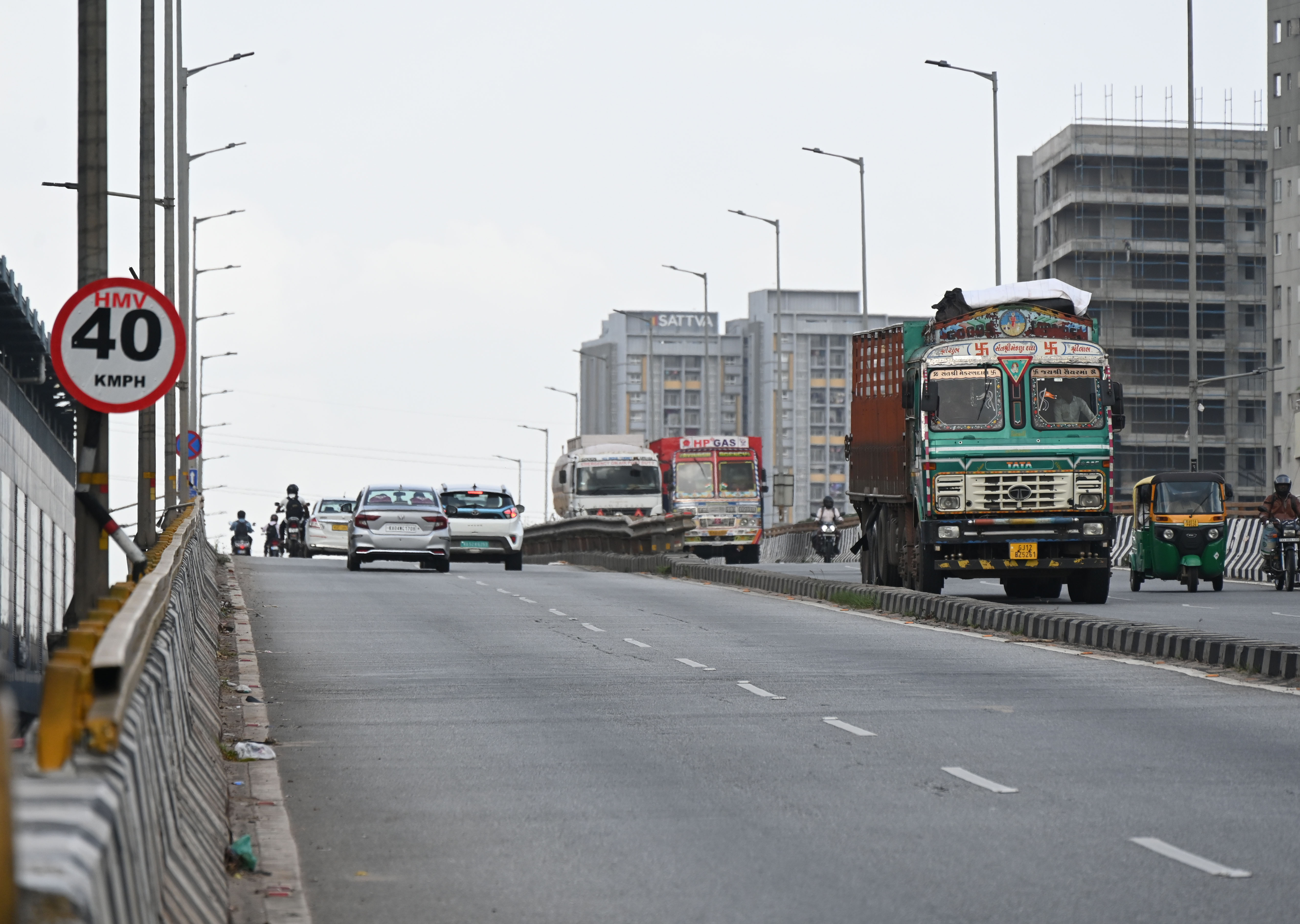 The Peenya flyover is crucial for northbound traffic. DH FILE PHOTO