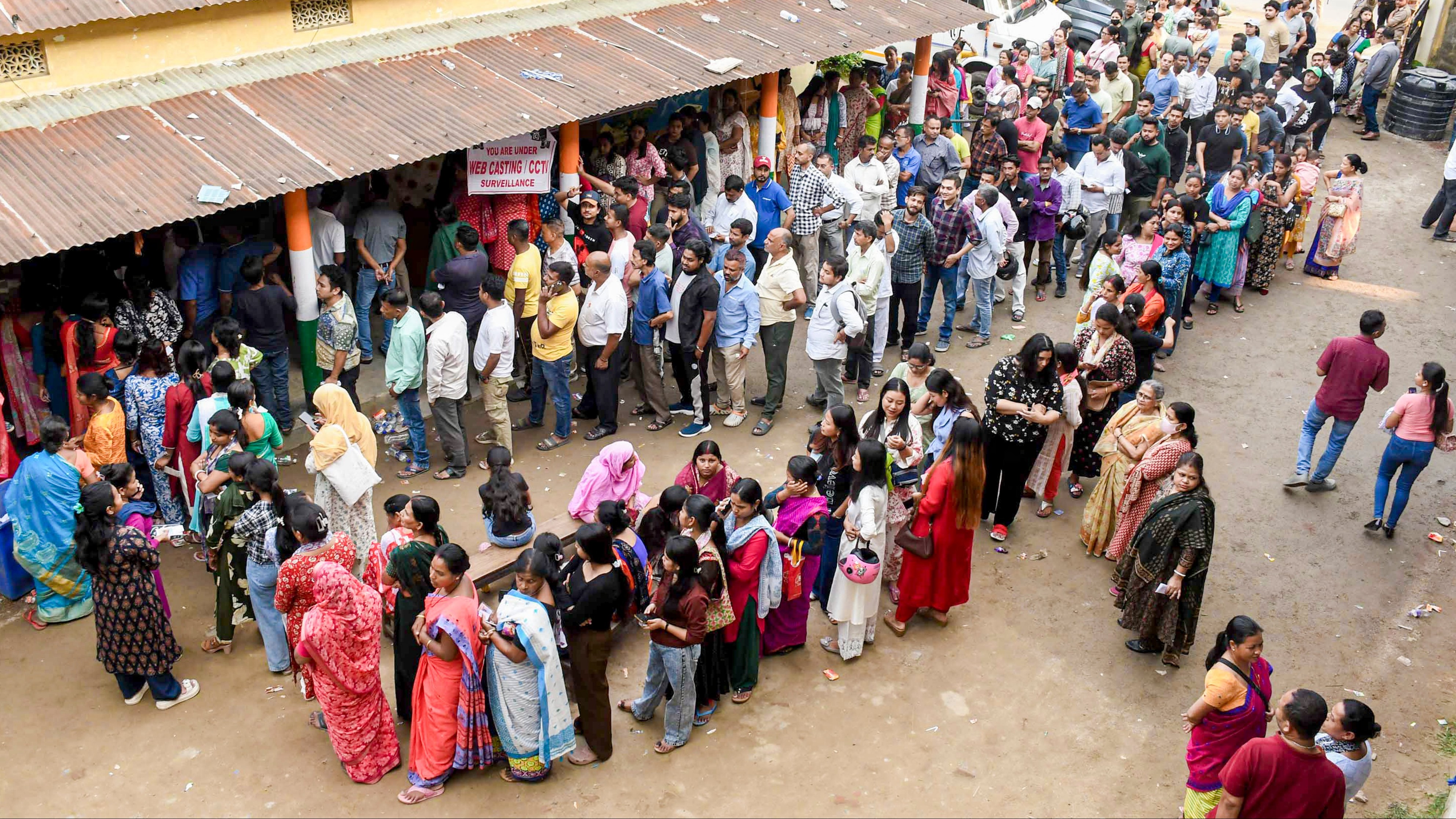 Record voter turnout in Assam, Puducherry; 78% polling in Kerala