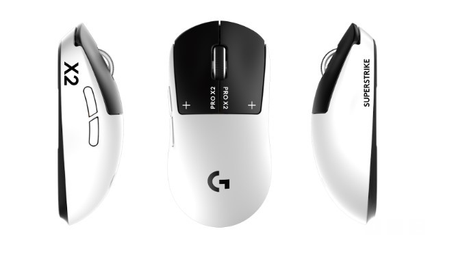 Logitech G PRO X2 SUPERSTRIKE mouse.