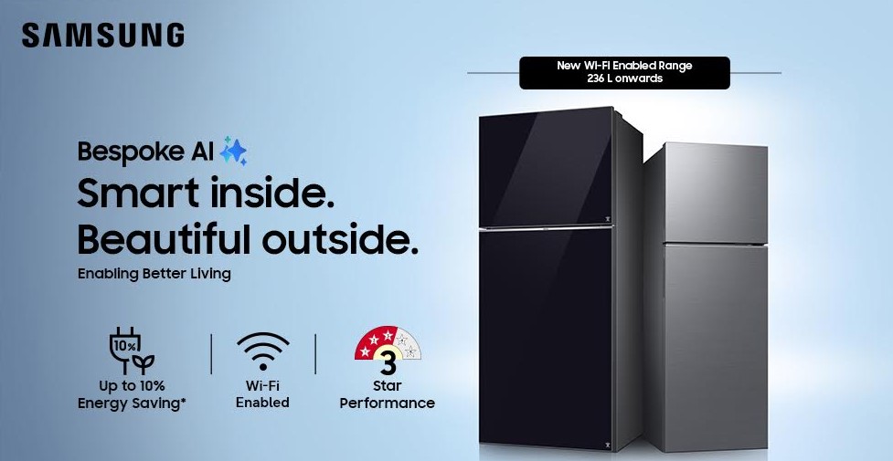 Samsung Bespoke AI Mount Freezer Refrigerators.