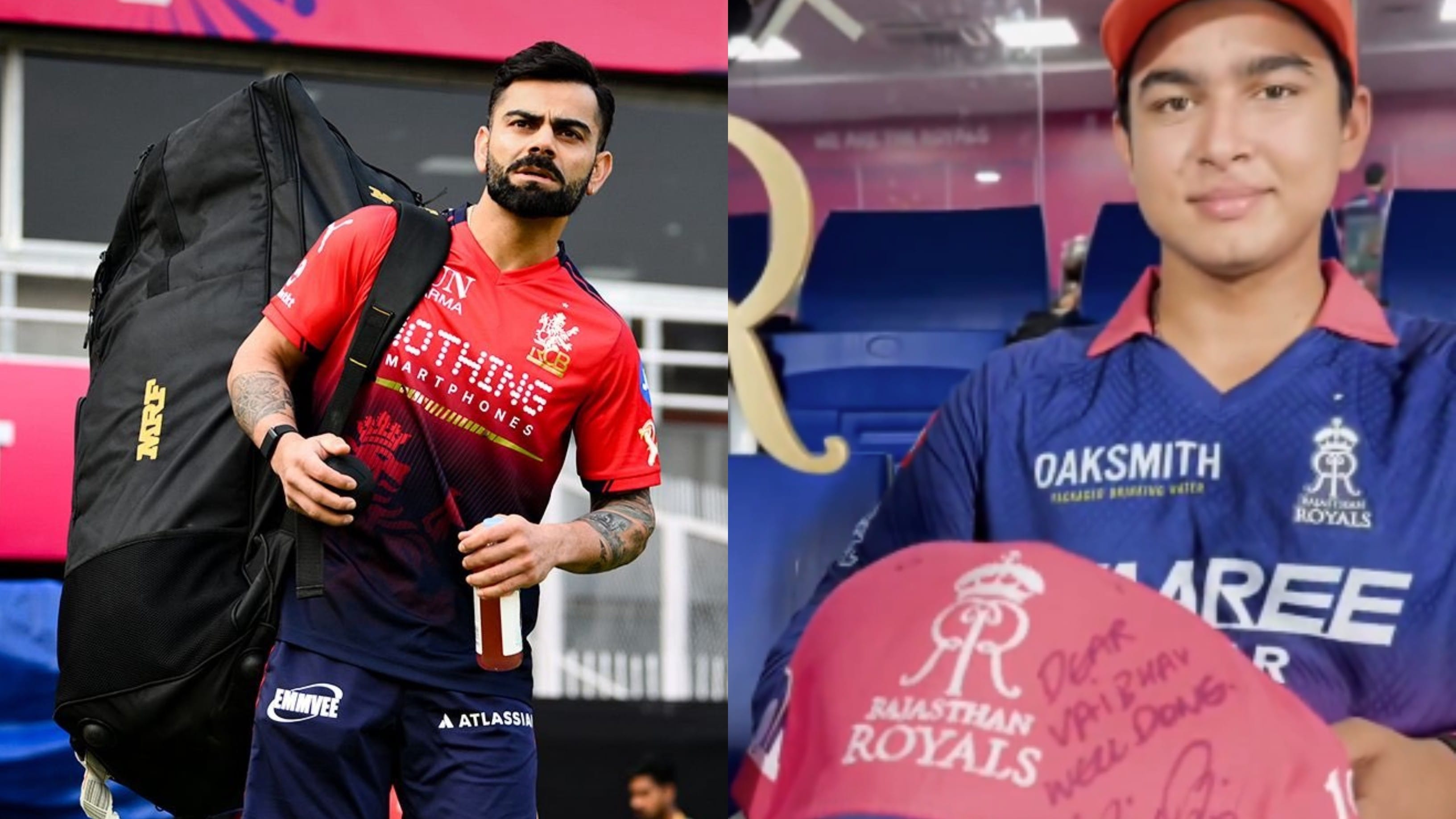 'Dear Vaibhav, well done': Virat Kohli signs Sooryavanshi's cap for match-winning knock